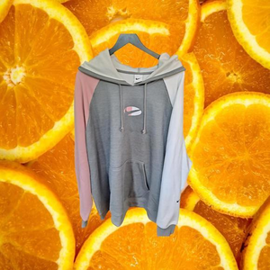 Nike‎ Gray Pink and White Hooded Therma-Fit Sweatshirt Size 3x